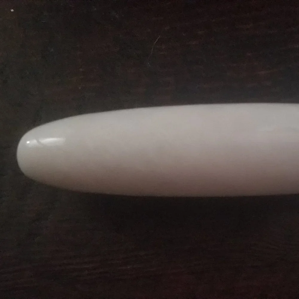 WOW RARE JAY STRONGWATER MODERN WHITE MARBLE CHEESE SERVING BUTTER SILVER KNIFE